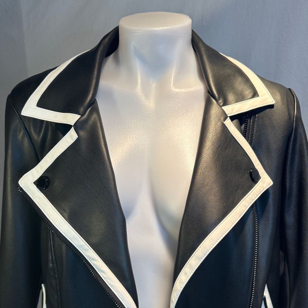 Karl Lagerfeld Black Jacket with White Accents - Picture 2 of 12